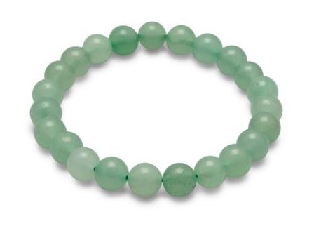 Green Aventurine Bead Stretch Bracelet