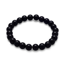 Load image into Gallery viewer, Black Onyx Bead Stretch Bracelet