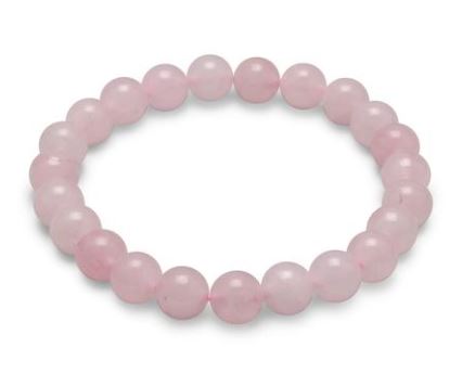 Rose Quartz Bead Stretch Bracelet