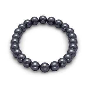 Hematite Bead Stretch Bracelet