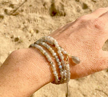 Load image into Gallery viewer, Labradorite Wrap Bracelet for a Positive Change in Your Life