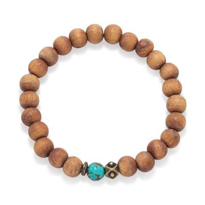 Wood Bead Fashion Stretch Bracelet